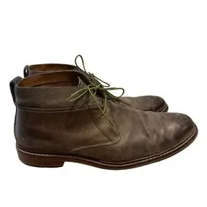 Brown Leather Ankle Boots with Green Laces Cole Haan Cole Haan Ankle Boots Size 6 Brown Leather With Hunter Green  main image 3